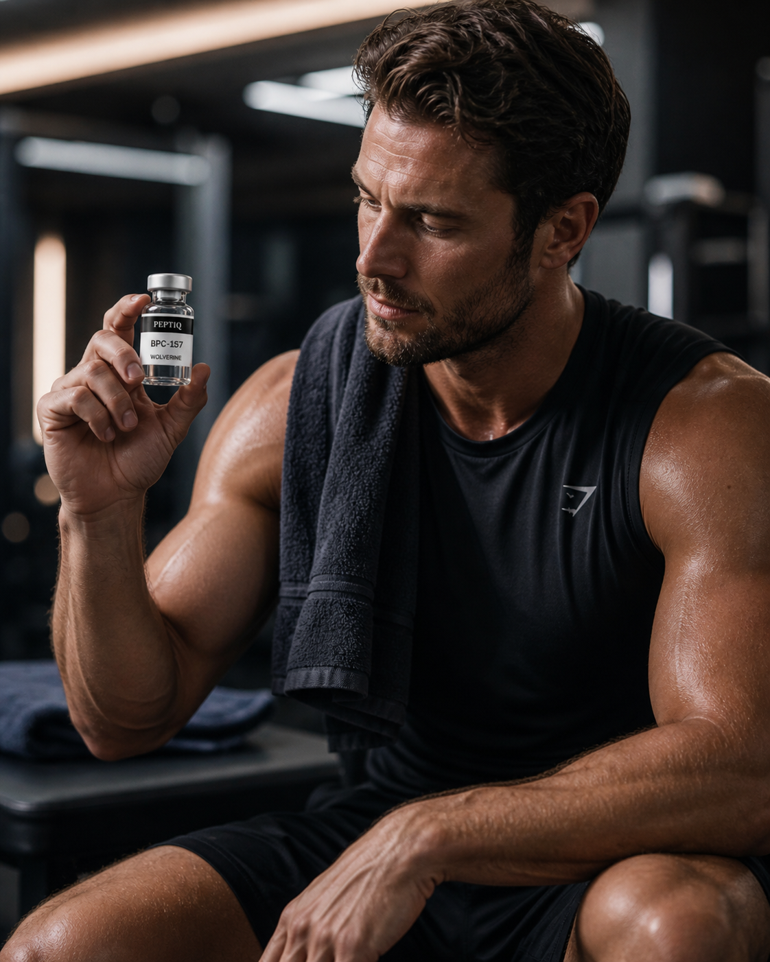 PEPTIQ BPC-157 vial research-grade lifestyle